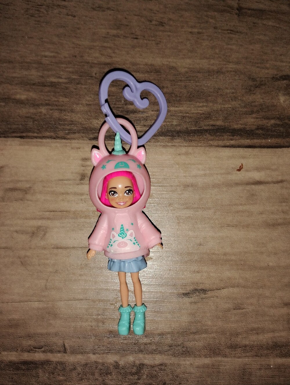 Pink Unicorn Hoodie Fashion Doll Keychain - Kids Toys